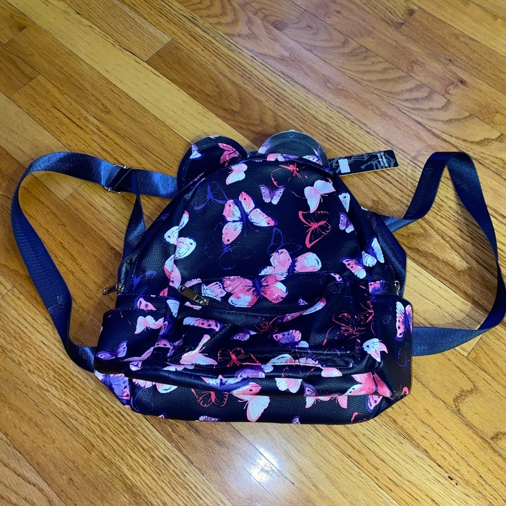 Blue and Pink butterfly bag